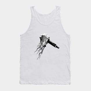 Chester Bennington tattoo WPAP grayscale style Tank Top